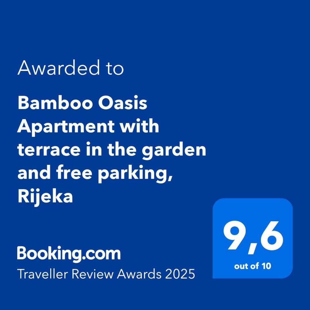 Bamboo Oasis Apartment With Terrace In The Garden And Free Parking, Fiume Esterno foto
